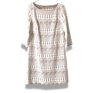Women’s, Dress, Jessica H., Size 10, Cream lace